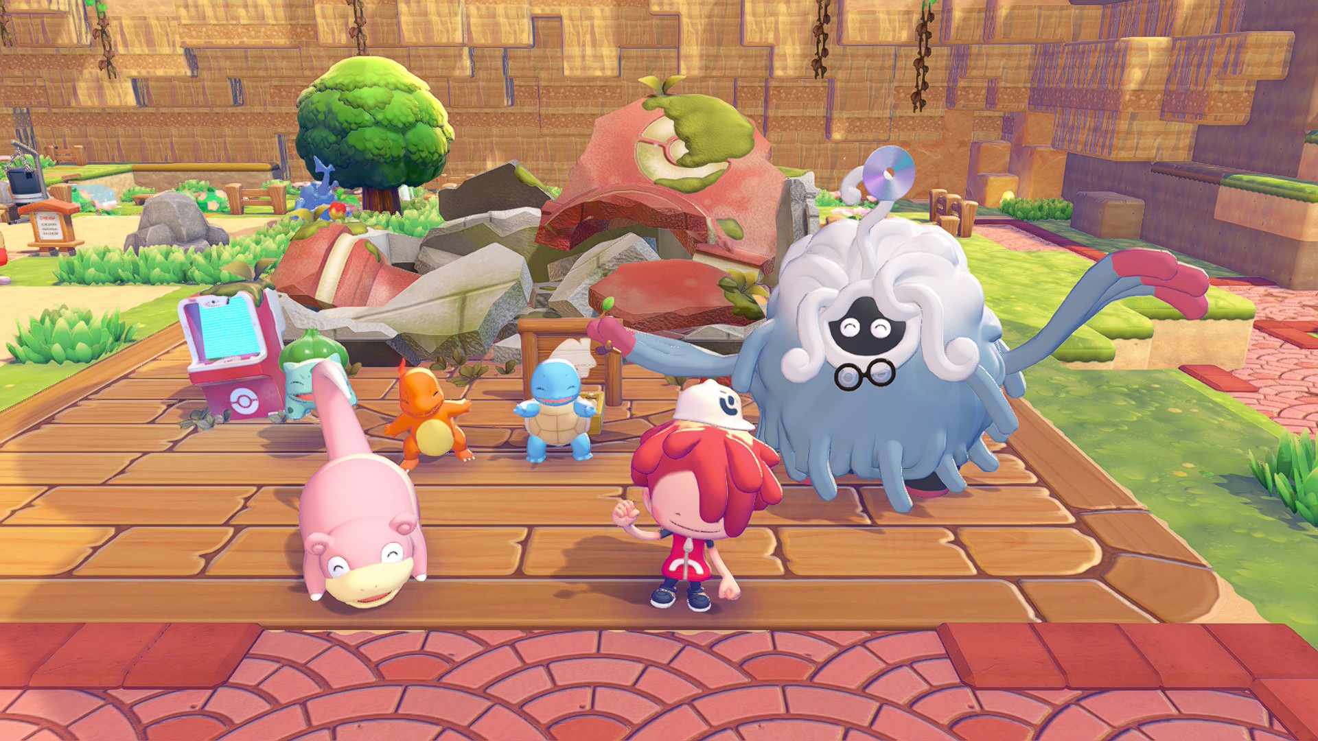 Pokemon about to build center